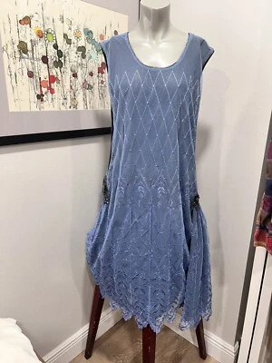 Vintage Original Theatre Dress Flapper Style With Open Sides / Sequins. M-L. - Image 1 of 4