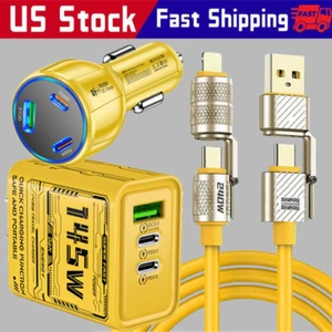 4-in-1 USB C Cable 240W 5FT for Apple Cable Fast Charging 480Mbps Data Sync - Picture 1 of 29