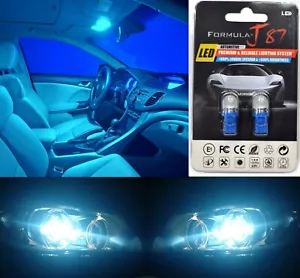 LED 5050 Light Icy Blue 8000K 168 Two Bulb License Plate Tag Replace EO SMD JDM - Picture 1 of 10
