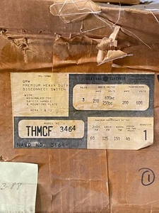 GENERAL ELECTRIC THMCF-3464 DISCONNECT SWITCH 200A - Picture 1 of 1