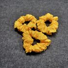 Set Of 3 Scrunchies Hair Accessories Womens Girls Yellow Knit Hair Ponytail