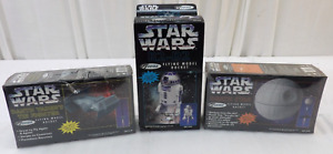 Lot of 3 Estes Star Wars Flying Model Rocket Kits R2-D2, Death Star, Vader's Tie