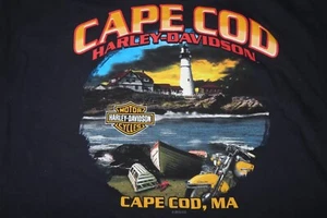 2010 Harley Davidson Motor Cycles Massachusetts Cape Cod (LG) T-Shirt - Bild 1 von 4