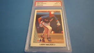 1990 Leaf Larry Walker Rookie Card #325 Graded PSA 9 Mint HOF RC Montreal Expos - Picture 1 of 4
