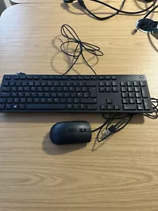 Genuine Dell KB216T Slim QWERTY- English UK USB Keyboard & Dell MS116P Mouse. - Picture 1 of 1