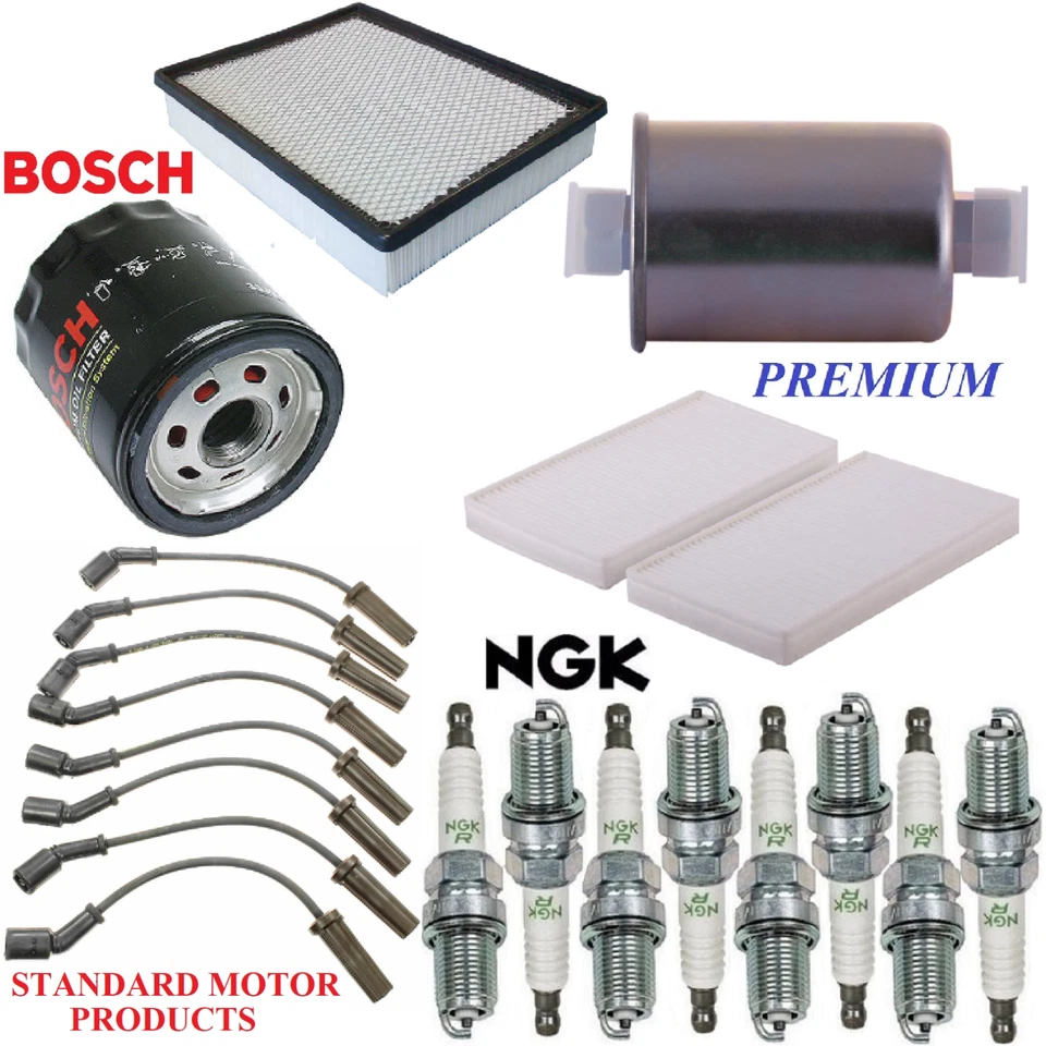 Kit de afinación filtros tapones de cable para GMC YUKON XL 1500 V8 6,0 L, BOBINA CUADRADA 01-02 Foto 1 de 1