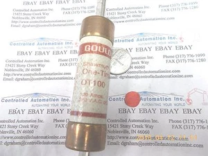 Gould Shawmut OT100 Dual Element Time Delay Fuse - Picture 1 of 2