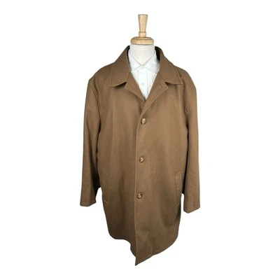Pendleton Current Brown Pure Wool Men’s Topcoat Size 2XL XXL Excellent - Image 1 of 4