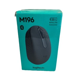 Logitech M196 Ratón Inalámbrico - PC, Mac, Laptop, Ambidiestro, Compacto, Negro - Imagen 1 de 2