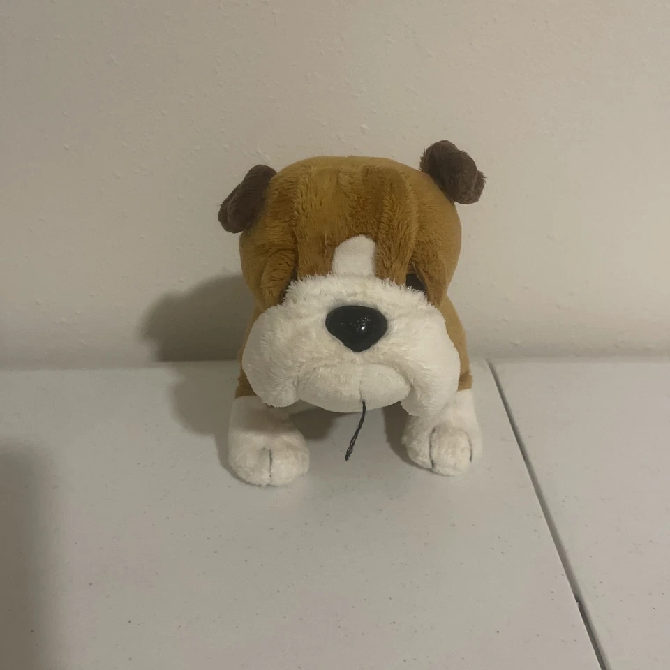 Ganz Webkinz Bulldog Plush Stuffed Animal Toy 8" HM126 No Code Brown Tan - Image 1 of 1