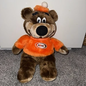 vintage 70s A&W stuffed animal plush bear 18” - Picture 1 of 4