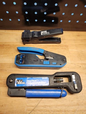 (3) Ferramentas elétricas/de telecomunicações ideais: crimpador e cortador Omniseal #30-603, 6P-8P - Imagem 1 de 4