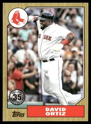 2023 TOPPS X J-ROD THE SHOW OUT COLLECTION DAVID ORTIZ BOSTON RED SOX #87TB-44 - Image 1 of 2