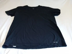 Calvin Klein T-Shirt V-Ausschnitt schwarz Herren Größe L - Bild 1 von 5