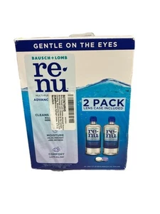 Renu Contact Lens Solution Advanced Formula Multipurpose Cleaner 12oz 2 Pack - Picture 1 of 1