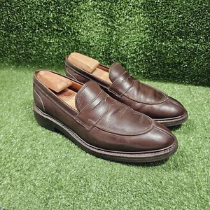 Mocassini Allen Edmonds Denali in pelle marrone con punta divisa da uomo taglia 9,5 - Foto 1 di 13