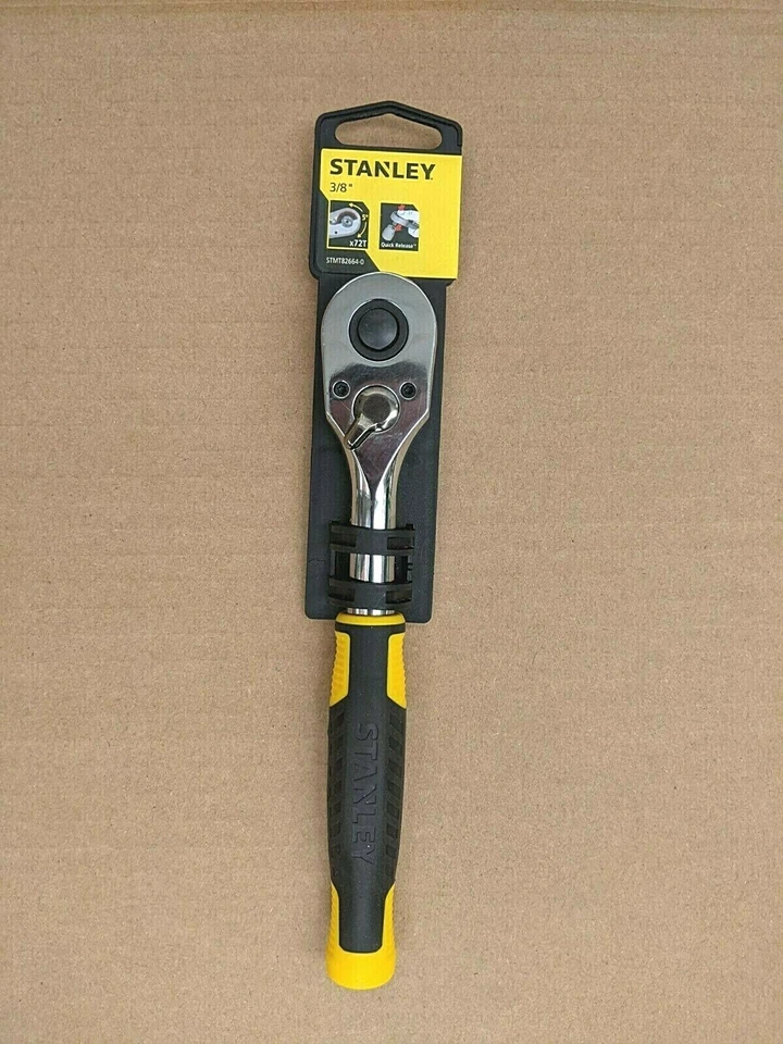 STANLEY 3/8" DRIVE PUSH BUTTON 72 TOOTH RATCHET NEW - Image 1 of 1