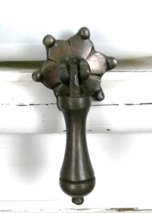 Antique Brass Drawer Pulls Handles Teardrop Vintage Cabinet Knobs Metal Sturdy - Picture 1 of 21