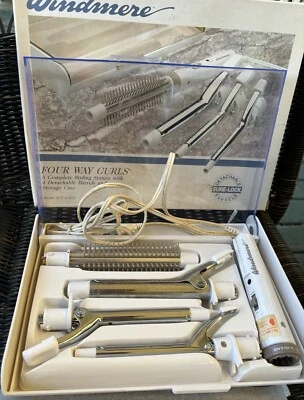 Windmere Curling Iron 4 Way Curls 4 In 1 Attachments Vintage - Image 1 of 4