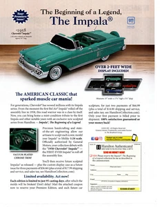 1958 CHEVROLET IMPALA ~ GREAT DIE-CAST CAR AD - Picture 1 of 2