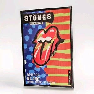 Rolling Stones 2019 Miami Concert Poster 11 X 17 Framed - Picture 1 of 2