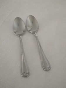 Reed Barton Sussex 2 Teaspoons  18/10 Stainless
