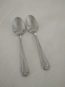 Reed Barton Sussex 2 Teaspoons 18/10 Stainless - Picture 1 of 6