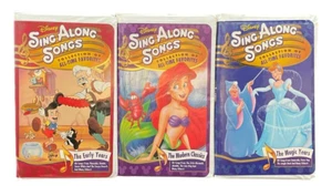 Disney Sing Along All-Time Favorites Early Years Magic Years Modern Classics VHS - Picture 1 of 14