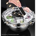 Stainless Steel Salad Quick Dry Container Draining System Fruits And