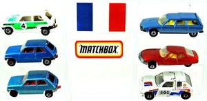 Various MATCHBOX SUPERFAST CARS CITROEN PEUGEOT RENAULT FRENCH Vehicle Mix Lot - Picture 1 of 67
