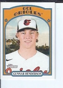 Gunnar Henderson 2021 Topps Heritage Minors - Picture 1 of 1