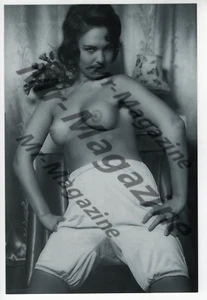 Lencería sexy morena vintage arriesgada pinup 6""x4"" reimpresa XW-05 - Imagen 1 de 1