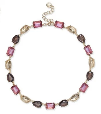 Collar Charter Club tono dorado multipiedra todo alrededor Foto 1 de 2