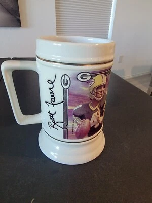 Taza de café vintage Brett Favre Green Bay Packers Foto 1 de 4