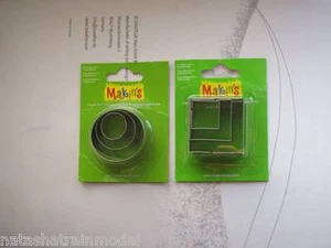 Set 3 pezzi stampo metallo cutter tagliapasta mold fimo clay cake design - Foto 1 di 3