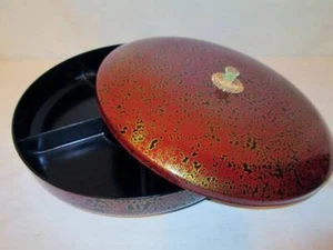 Vintage Mid Century Round Serving Lidded Divided Dish Platter Lazy Susan Design - Picture 1 of 6