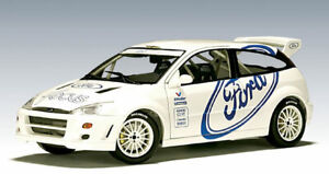 AUTOART AUTO ART 1/18 DIECAST FORD FOCUS WRC RALLY TEST CAR 1999 WHITE 89912