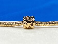 Authentic Pandora Solid 14k Yellow Gold Cluster Charm (750117) Retired