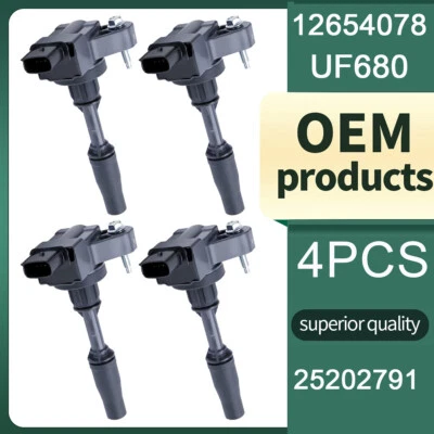 UF680 4X Ignition Coils for Buick Chevy Malibu Regal GMC Cadillac ATS 2.0L 2.5L - Imagem 1 de 4