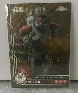 2023 Topps Chrome Star Wars Hunter Wave Refractor #81 - Clone Force 99 - Picture 1 of 2