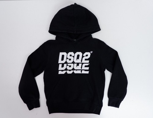 Felpa con cappuccio Dsquared2 Ds2 ragazzo età 8 anni maglione nero ottime condizioni