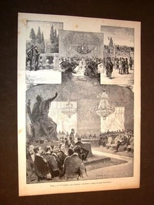 Rarissima veduta di Roma nel 1883 VI° Congresso di ingegneri ed architetti - Picture 1 of 1