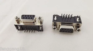 1pc D-Sub DB9 9 Pin RS232 Serial Female Jack Right Angle PCB Solder Connector - Picture 1 of 9