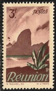 Reunion #259 (A30) Sehr schön MLH - 1947 3fr Bananenbaum - Bild 1 von 1