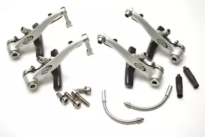 AVID 20 SILVER MOUNTAIN BICYCLE LINEAR V BRAKES BRAKE SET - Picture 1 of 6