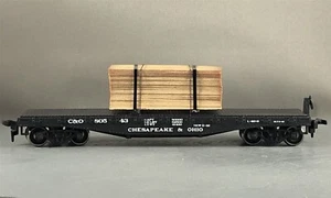 Athearn - Chesapeake & Ohio - Flat Car 40' con carico + Wgt # 80543 - Foto 1 di 6