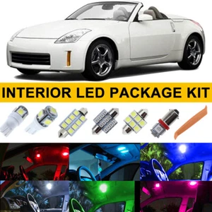 7X Bulb LED Lights Interior Package Kit For Nissan 350Z 2003-2005 2006 2007 2009 - Picture 1 of 19