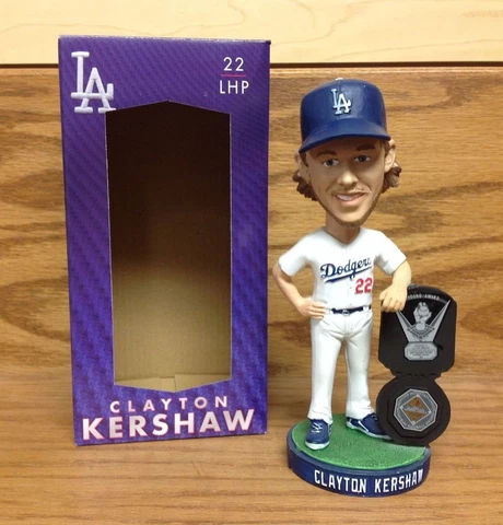 Clayton Kershaw Cy Young / MVP Award 2015 Los Angeles Dodgers Bobblehead SGA Cover