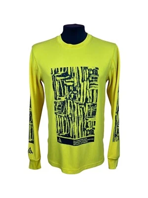Nike ACG streetwear printed long sleeve shirt casual hype printed yellow size s - Image 1 of 4