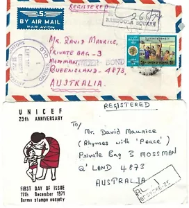 Burma: So Nice Good Value Two First Day Covers. As Shown on Scan - Picture 1 of 2